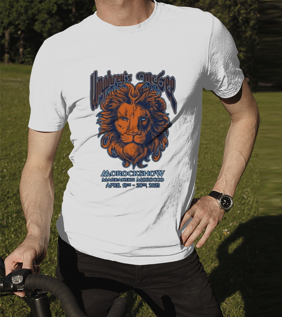 Umphrey’s McGee Morockshow Marrakech Morocco April 18th-20th 2025 Lion Art T-Shirt