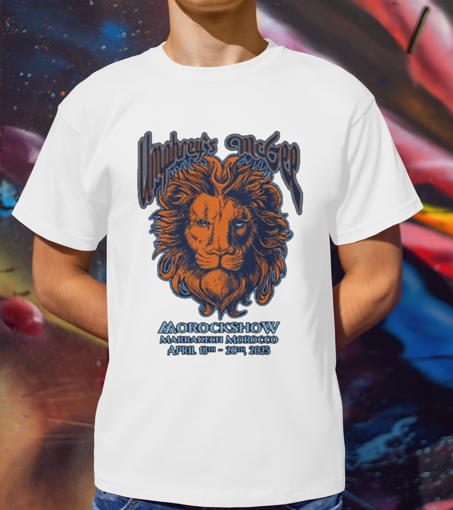 Umphrey’s McGee Morockshow Marrakech Morocco April 18th-20th 2025 Lion Art T-Shirt