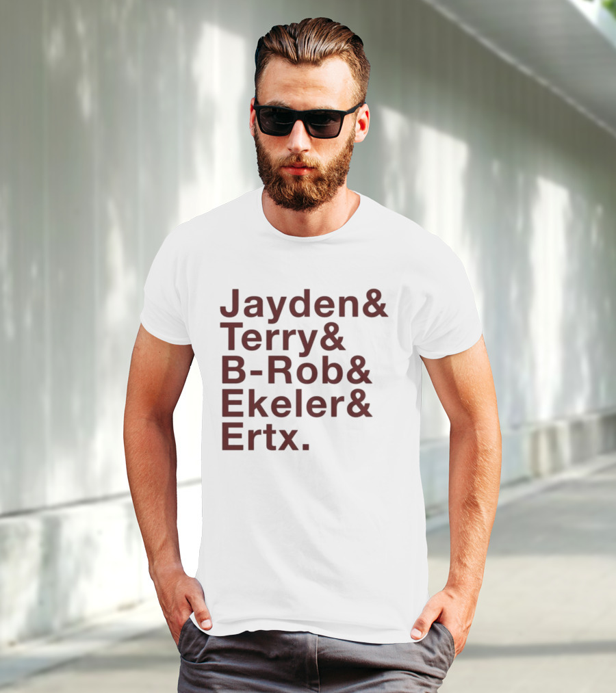 ``` Washington Ampersand Stars Jayden Terry B-Rob Ekeler Ertz ``` T-Shirt