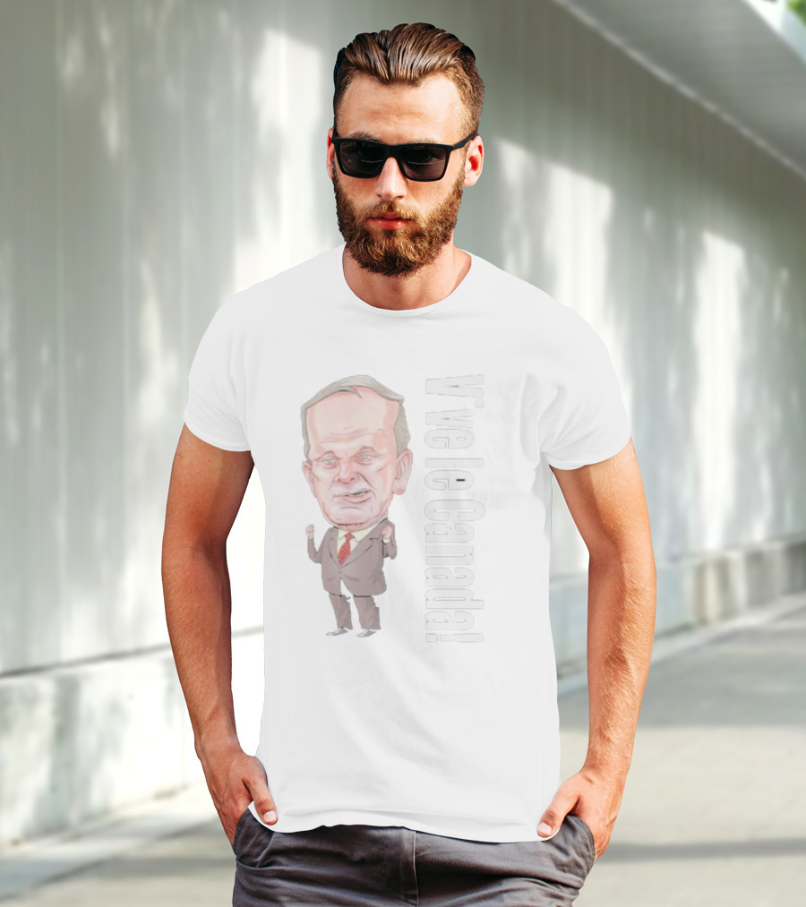 Vive Le Canada Premium Jean Chretien Caricature T-Shirt