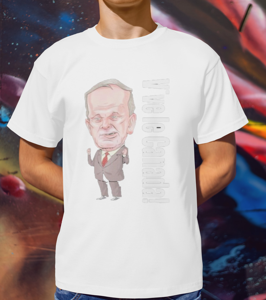 Vive Le Canada Premium Jean Chretien Caricature T-Shirt