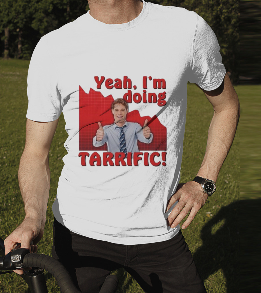 Yeah I'm Doing Tarrific Thumbs Up Business Graph T-Shirt