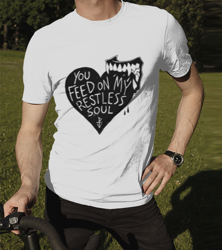 You Feed On My Restless Soul Aggressive Creature Burst Out Horror Theme T-Shirt