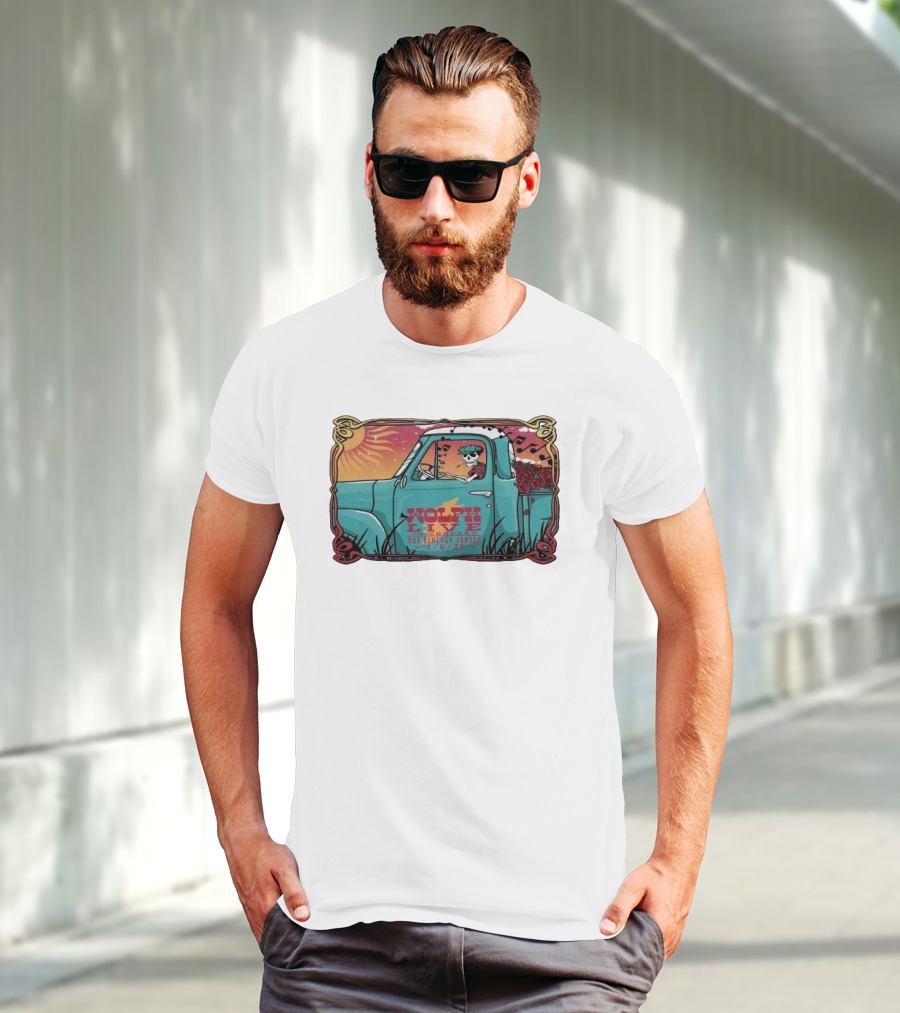 Wolph Live Concert Skeleton Driving Truck April 6 2025 The Ecology Center San Juan Capistrano CA T-Shirt