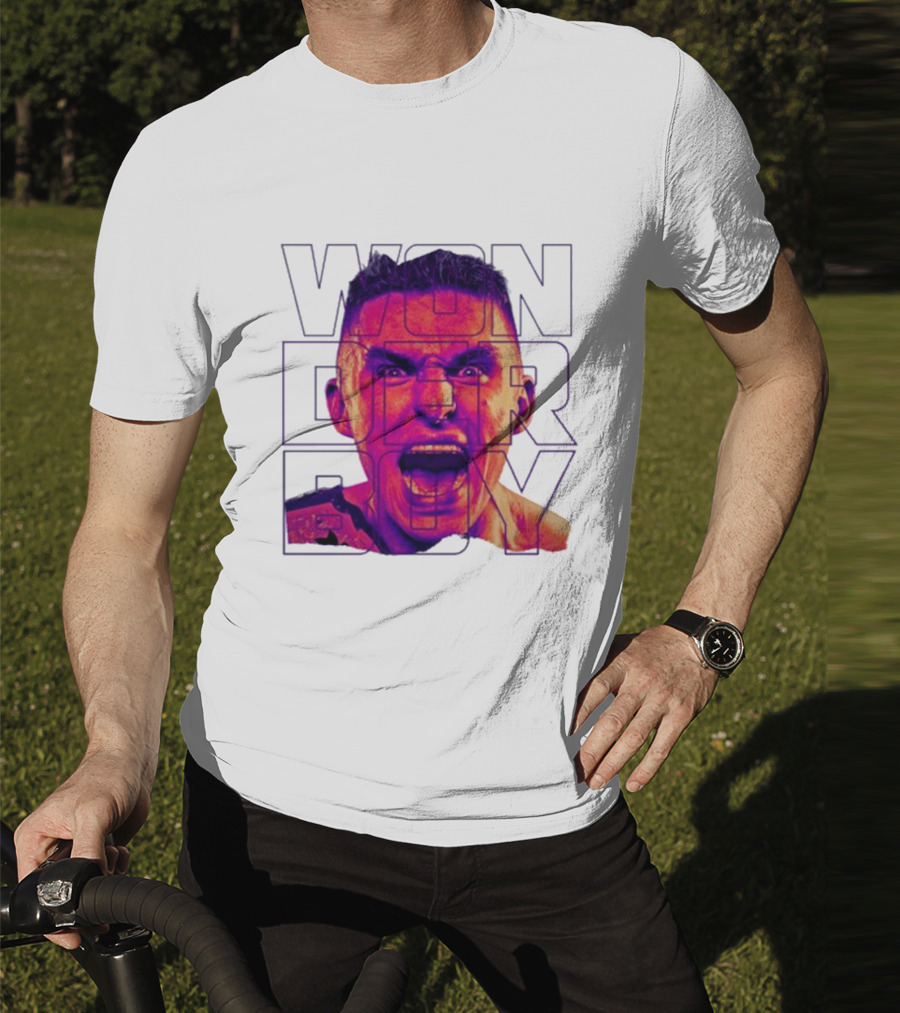 Wonderboy Brian Morris Deranged Bold Typography Expression T-Shirt