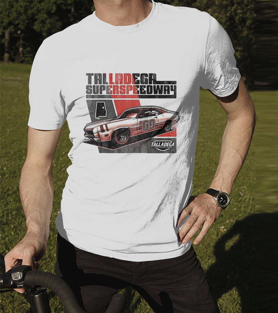 Talladega Superspeedway 69 Retro Racecar Design T-Shirt