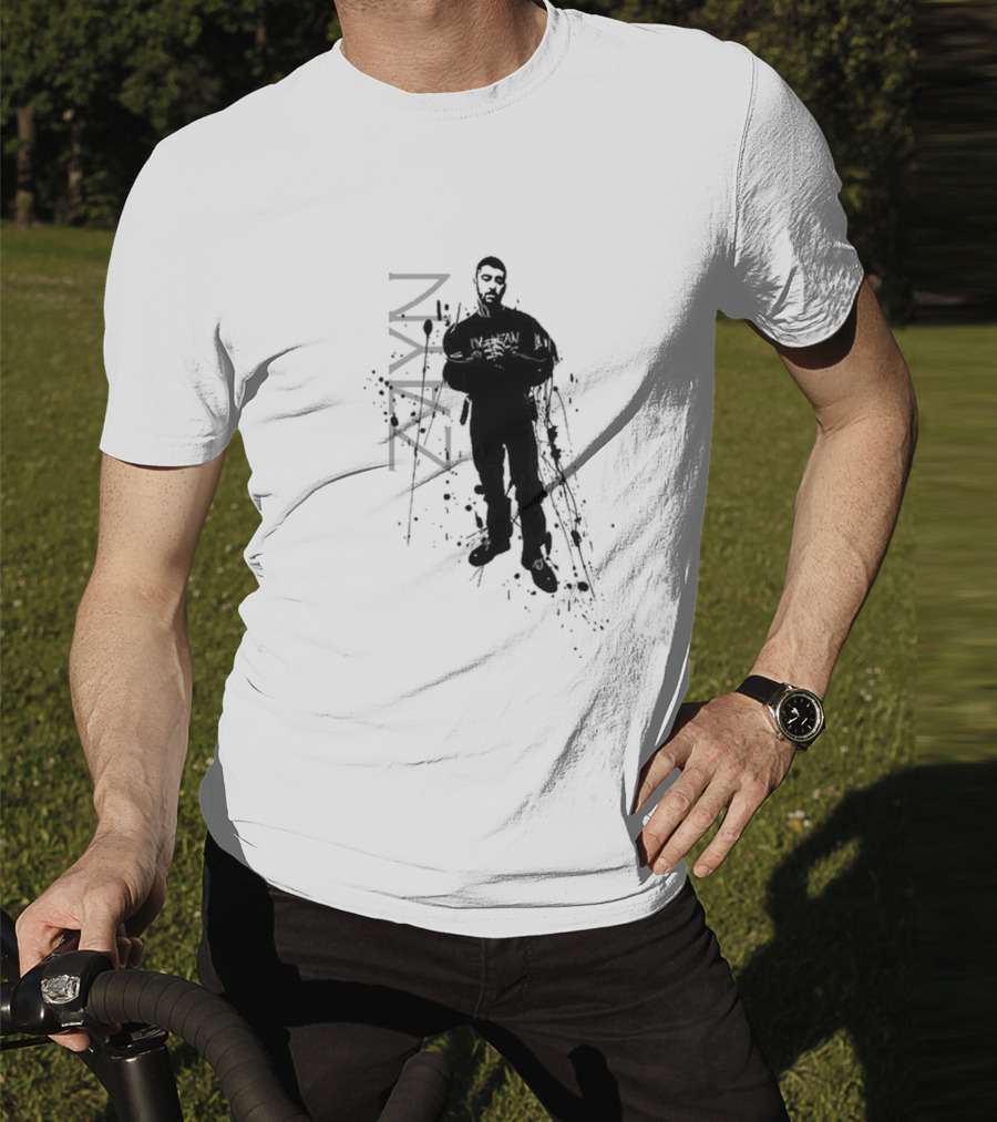 Zayn Splatter Style With Splash Silhouette And Name T-Shirt