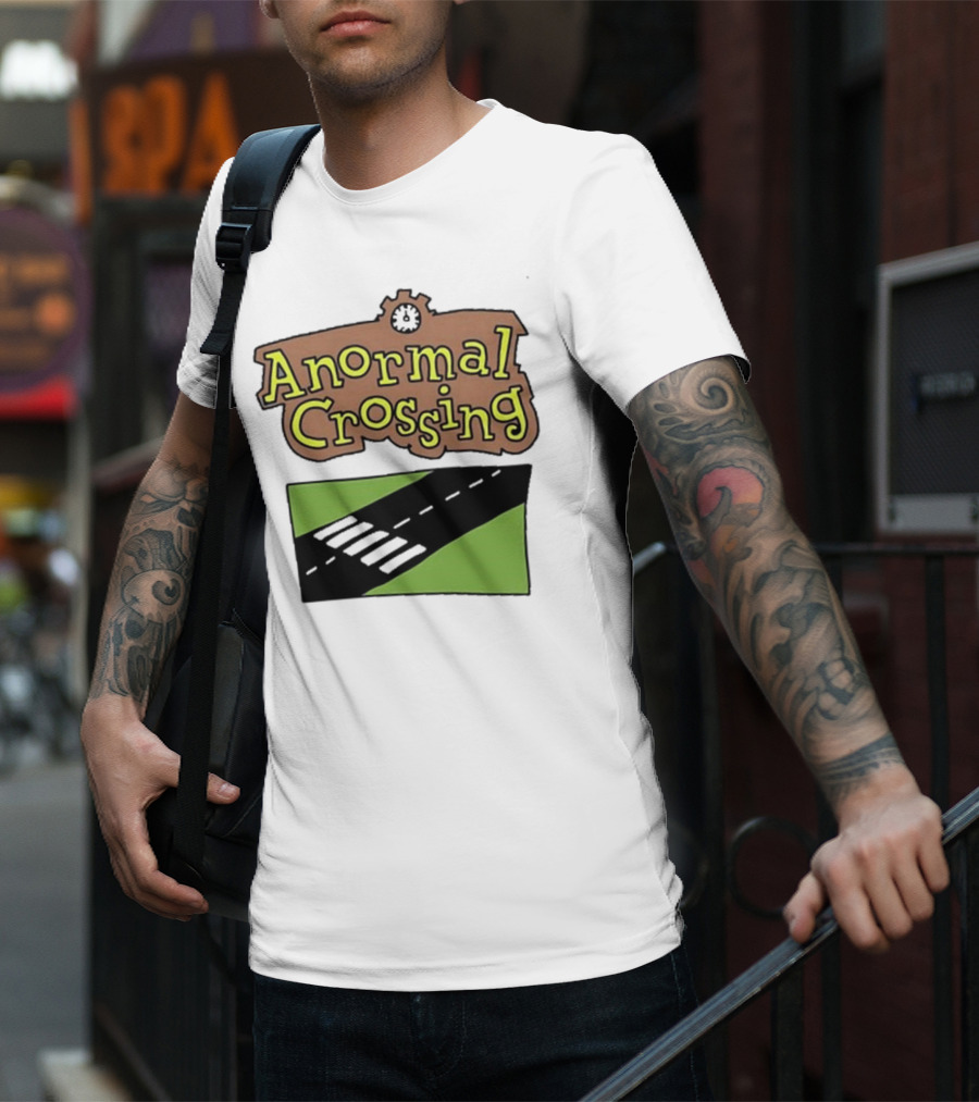 Anormal Crossing Zoe Bread Text And Z Shape Design T-Shirt