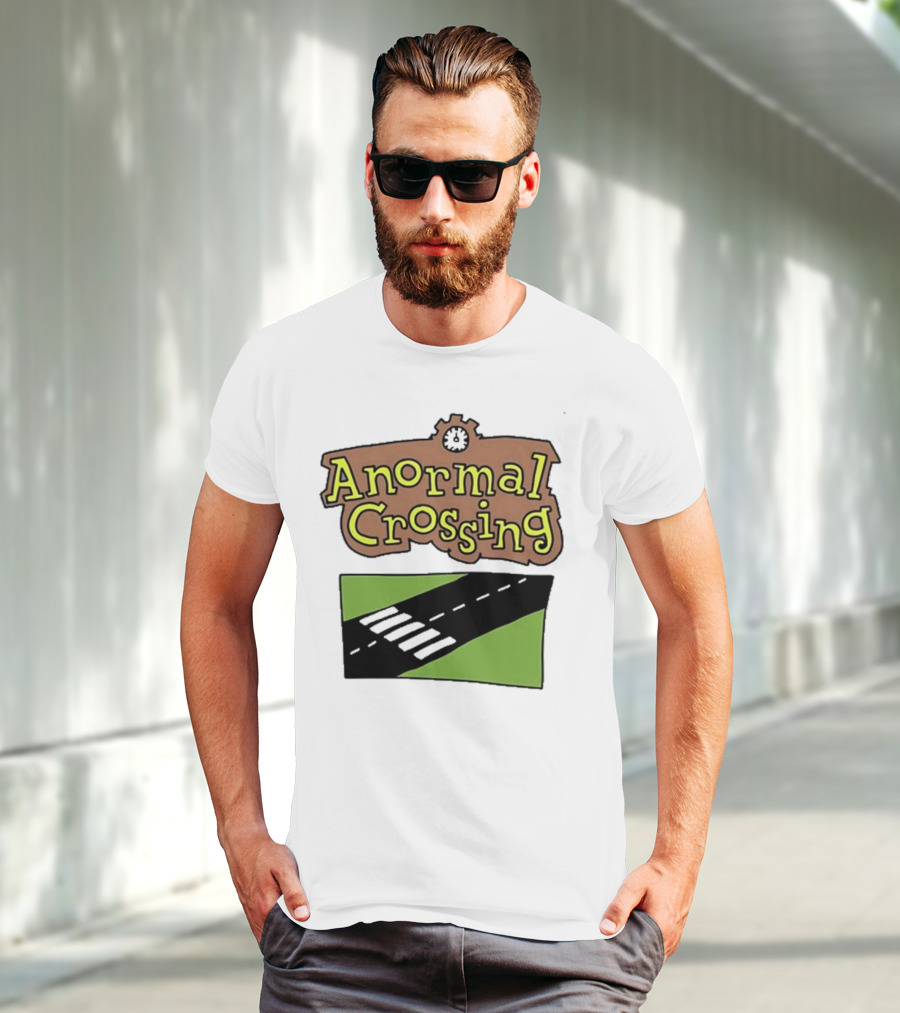 Anormal Crossing Zoe Bread Text And Z Shape Design T-Shirt