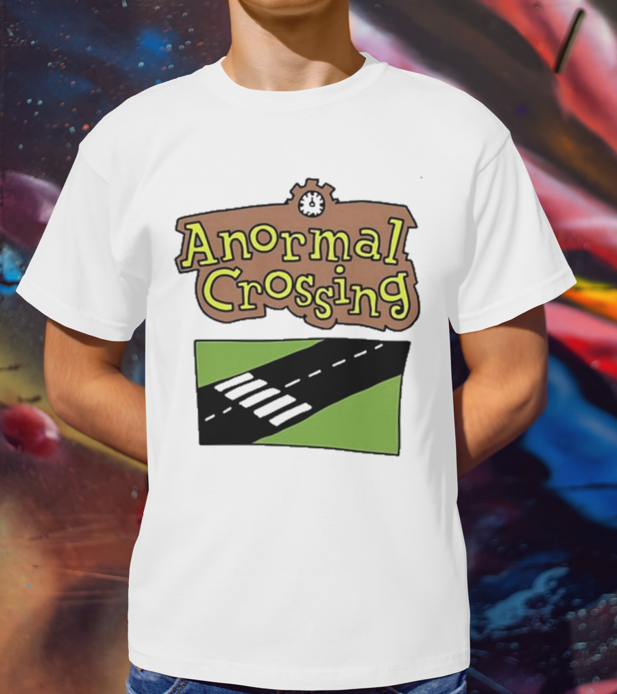 Anormal Crossing Zoe Bread Text And Z Shape Design T-Shirt