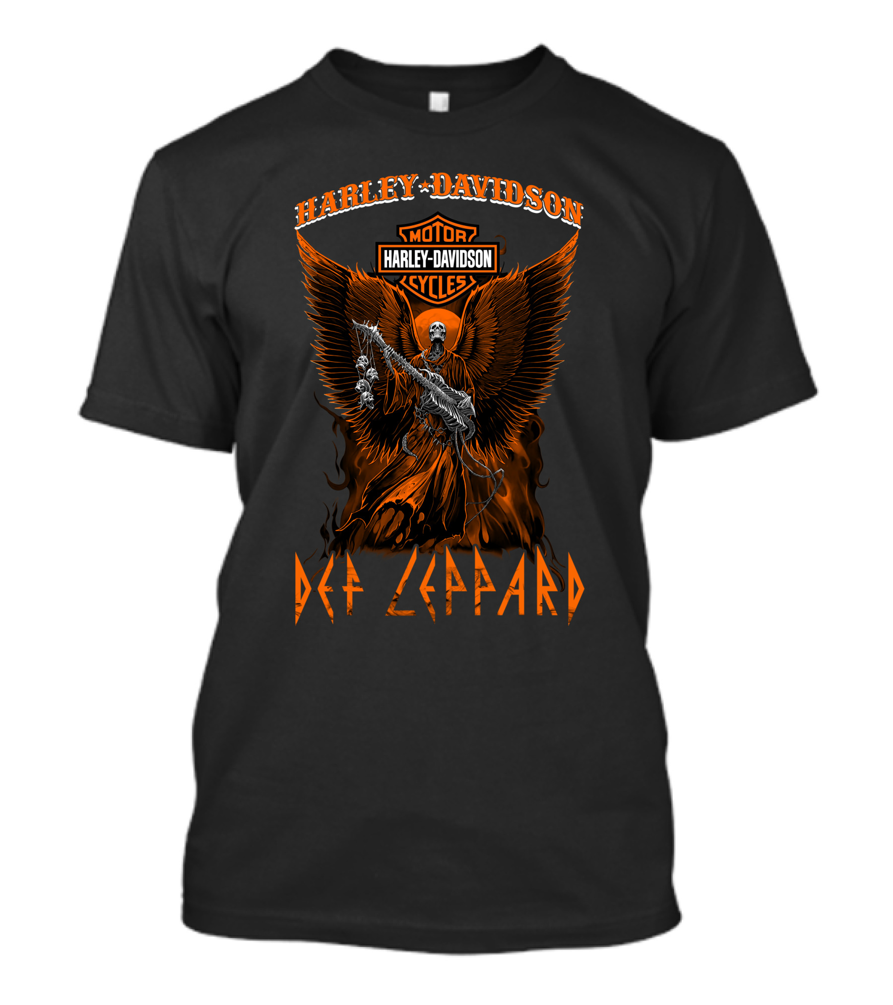 Harley Davidson Motor Cycles Def Leppard T-Shirt