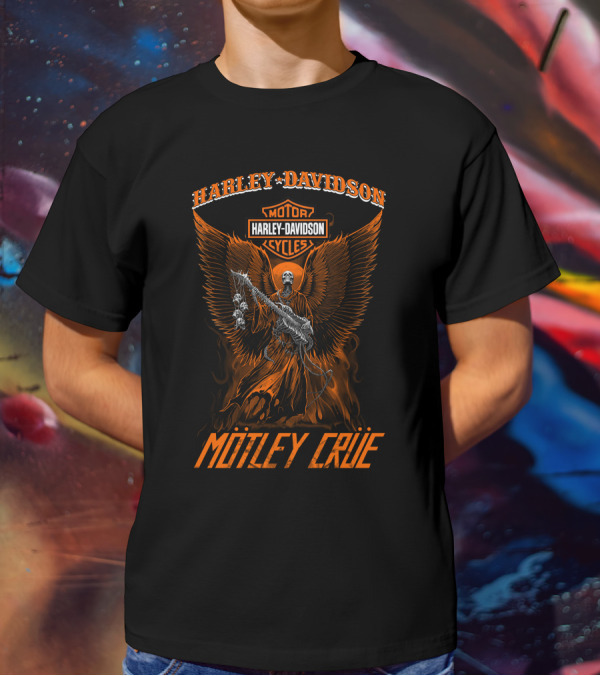 Harley Davidson Motor Cycles Mötley Crüe T-Shirt