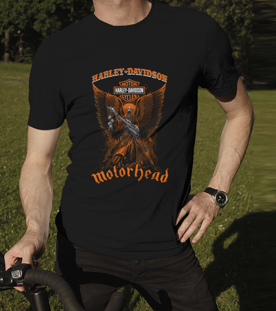 Harley Davidson Motorcycles Motorhead Angel Warrior T-Shirt