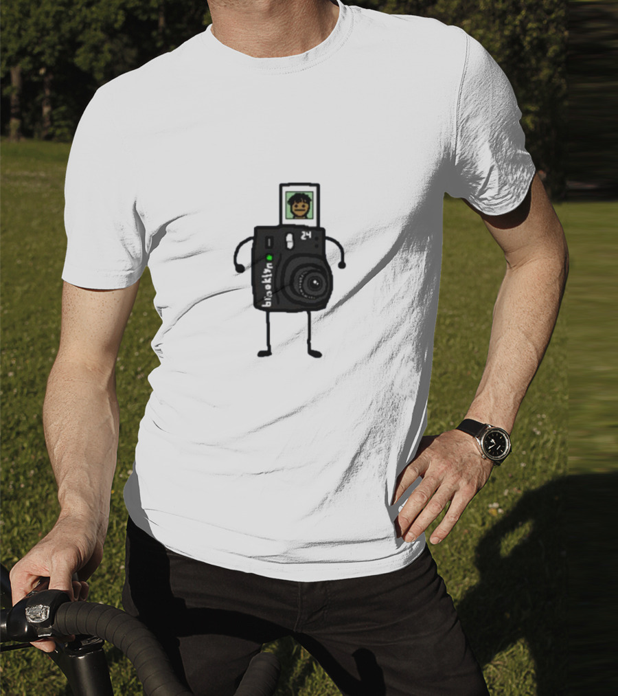 Brooklyn Camera Character With Photo Of Person T-Shirt
