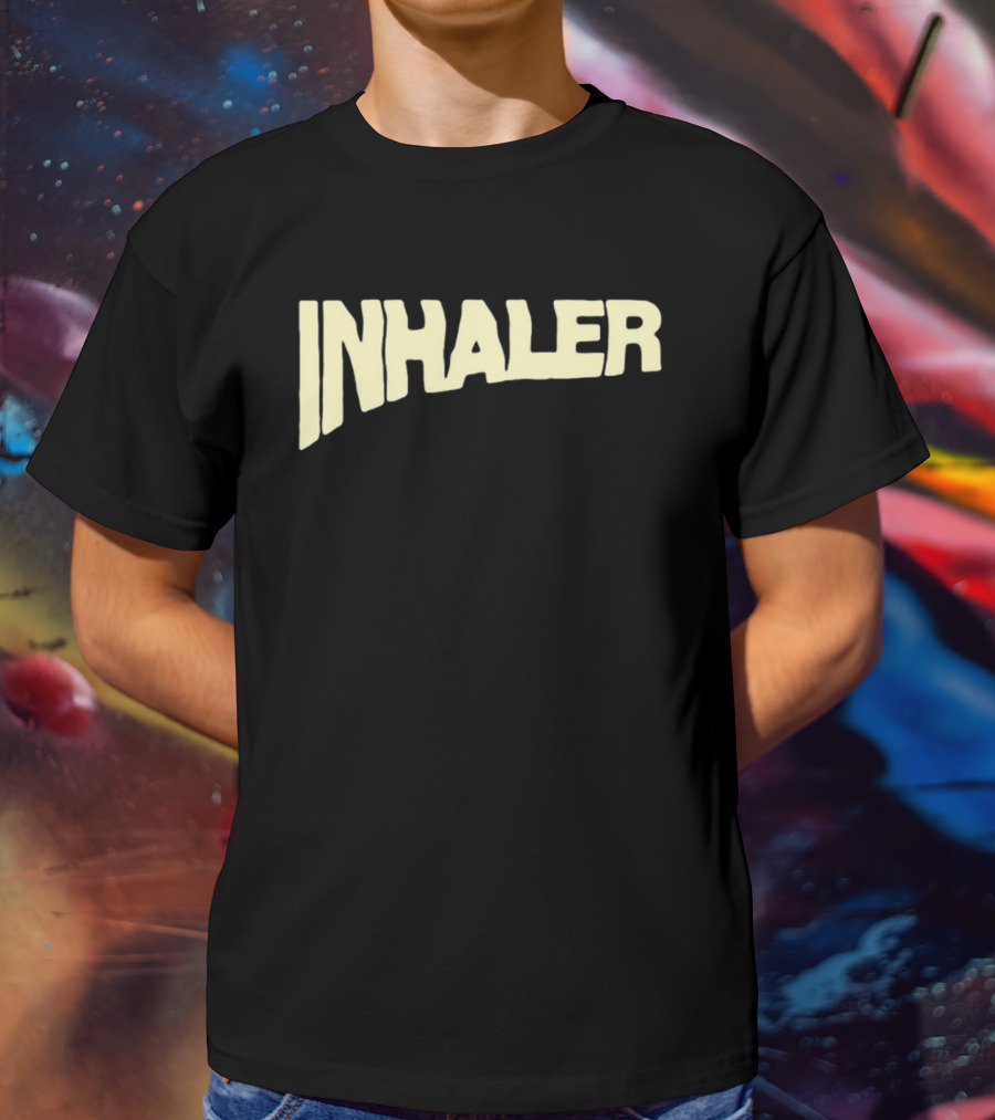 Inhaler Glas-Gow In Ecstasy Neon Typography T-Shirt