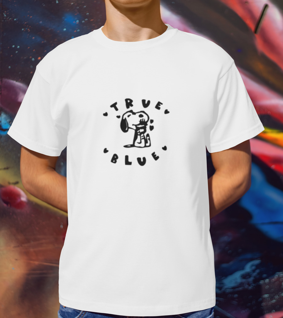 True Blue Snoopy Hearts Noexitclothing T-Shirt