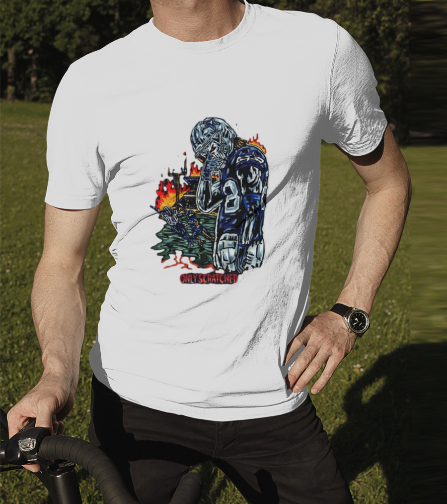 Only Scratched The Surface Retros Sports Imagery Fire Scene T-Shirt