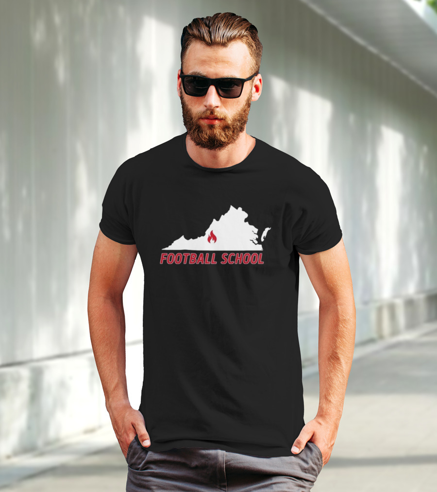Virginia Fire Football School T-Shirt