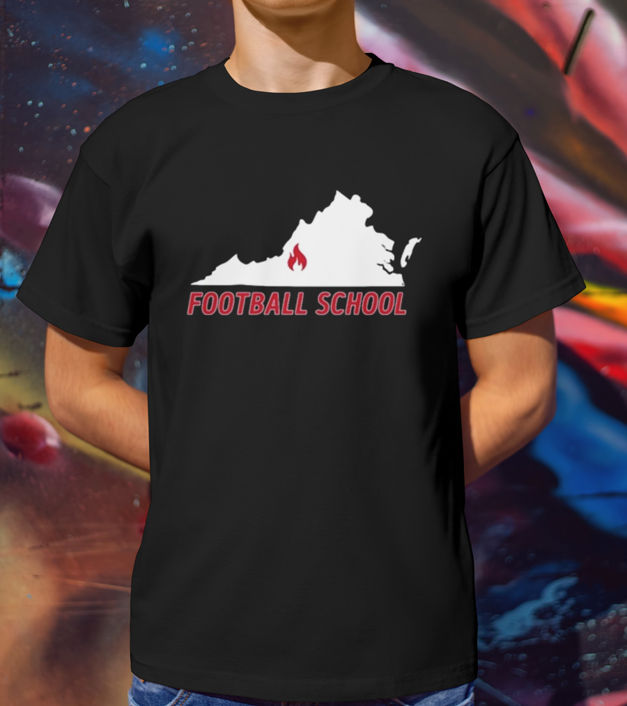 Virginia Fire Football School T-Shirt