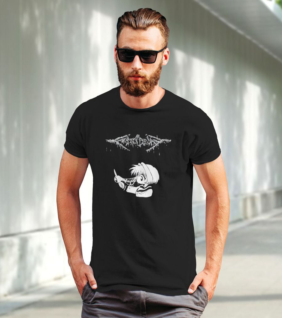 Festerdecay Sick Vintage Horror Manga Style Character T-Shirt