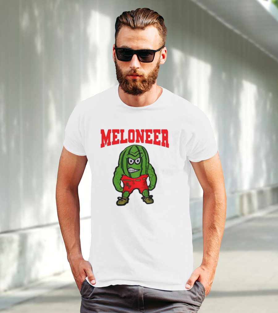 Rocky Ford Meloneer RF Mascot Watermelon Character T-Shirt
