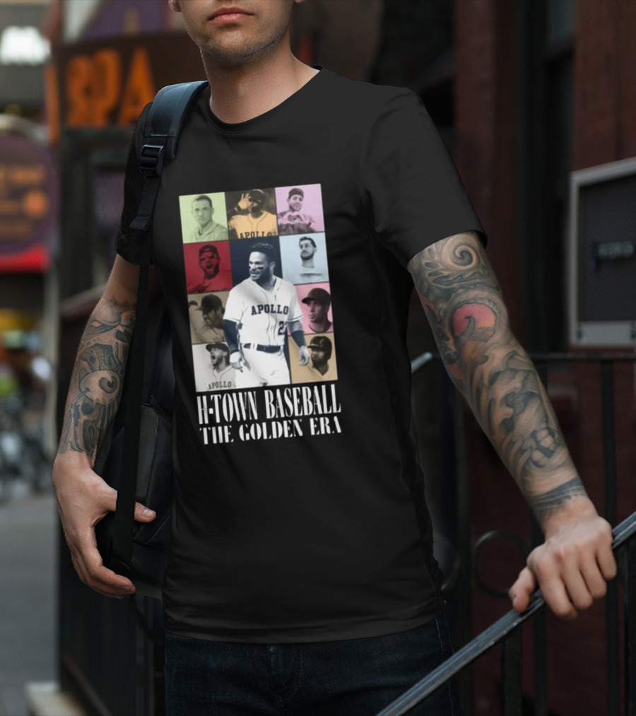 Apollohou H-Town Baseball The Golden Era Apollo Collection T-Shirt