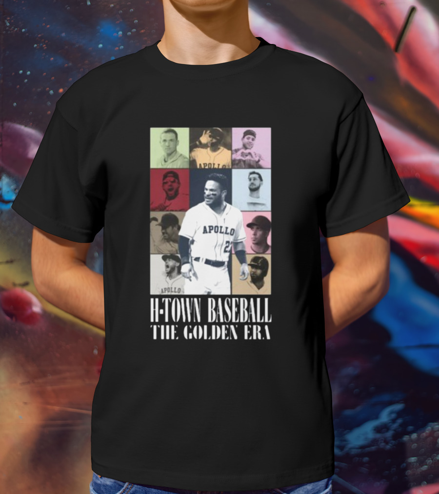 Apollohou H-Town Baseball The Golden Era Apollo Collection T-Shirt