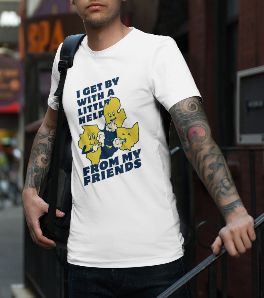 Thicc Van Exel I Get By With A Little Help From My Friends State Characters T-Shirt