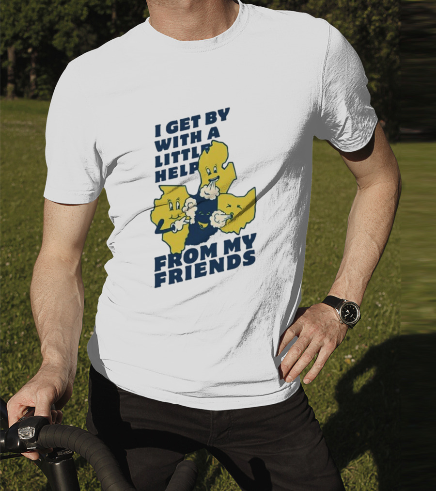 Thicc Van Exel I Get By With A Little Help From My Friends State Characters T-Shirt
