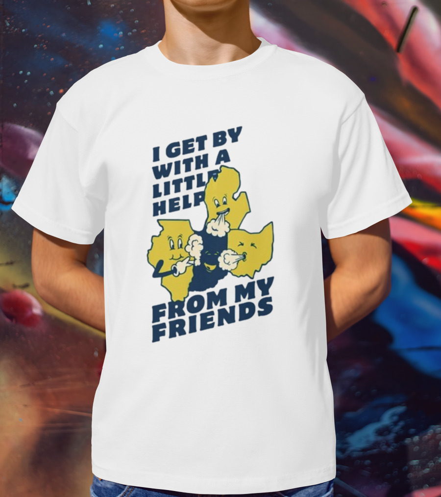 Thicc Van Exel I Get By With A Little Help From My Friends State Characters T-Shirt