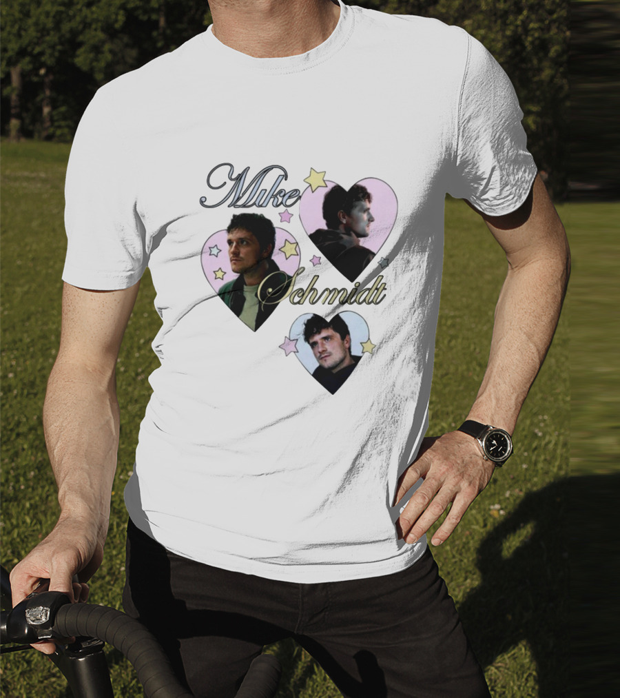 Mike Schmidt Mustardyard Press Shop Stars Hearts T-Shirt