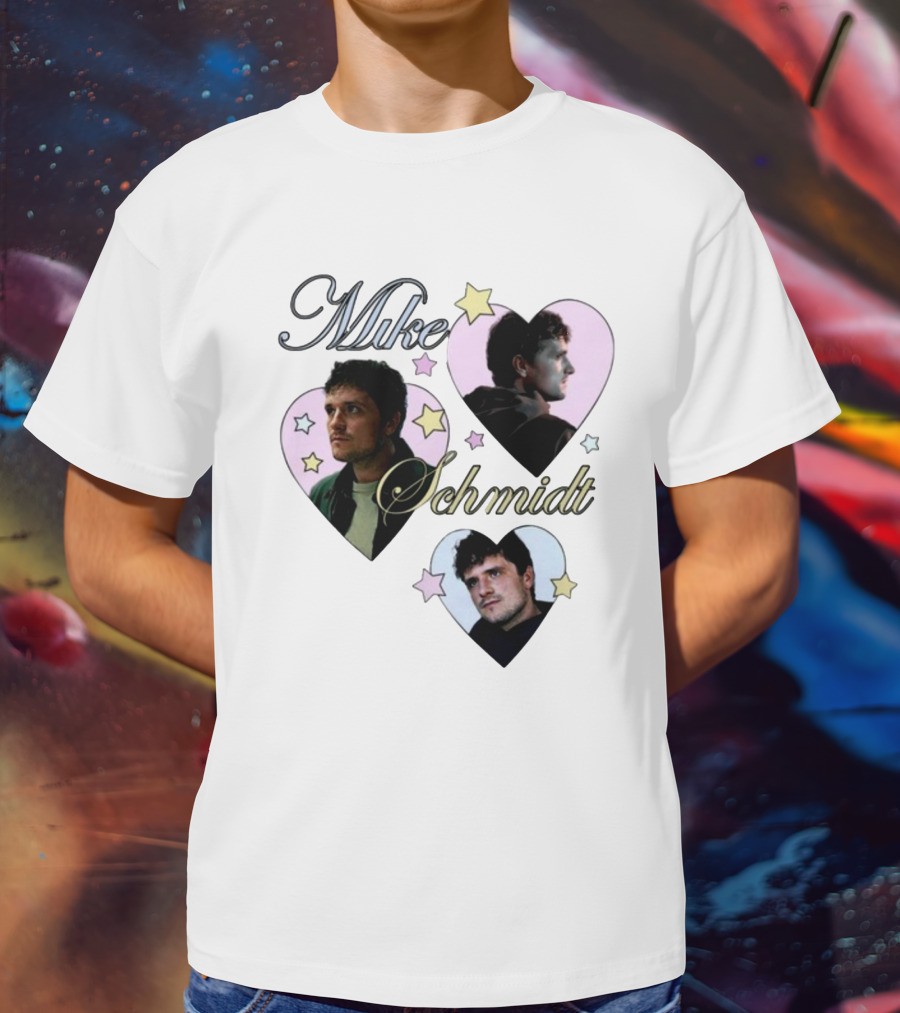 Mike Schmidt Mustardyard Press Shop Stars Hearts T-Shirt