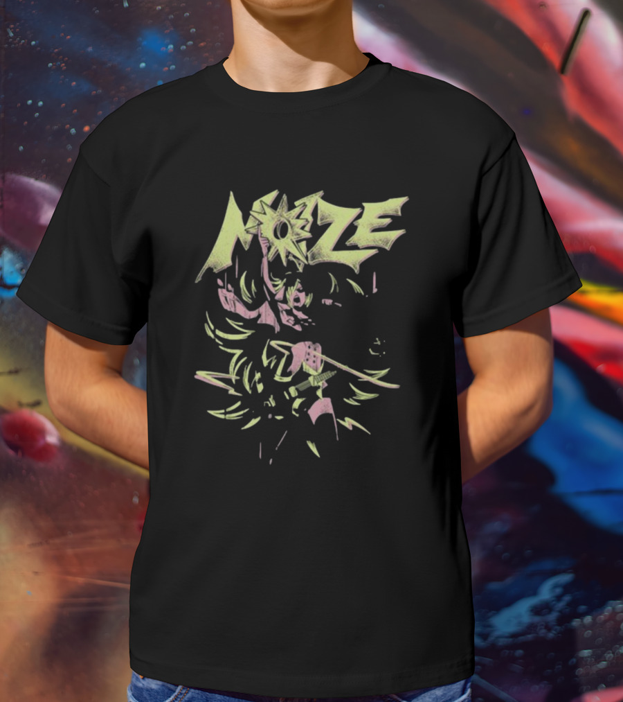 River City Girls Noize Electric Guitar Action Pose T-Shirt