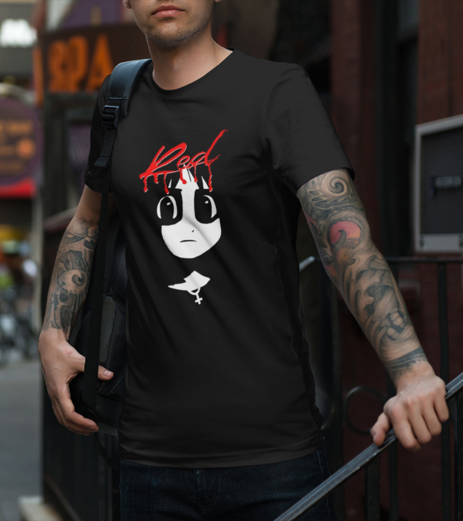 Red Volume One Number One 915 Manga Style Grunge T-Shirt