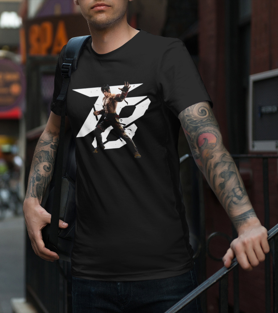 Tekken 8 Law Character Art With Iconic T-Shirt