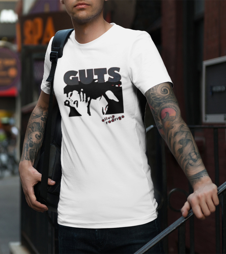 Guts Red Glittering Shadowy T-Shirt