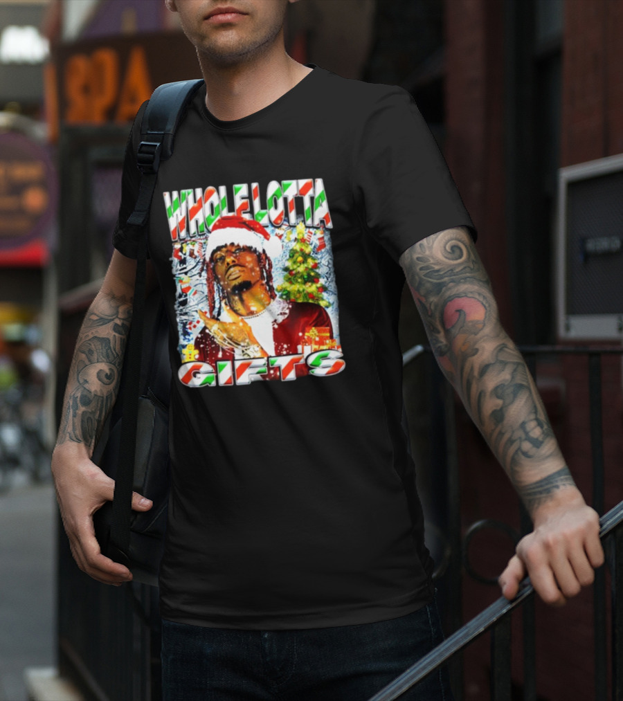 Whole Lotta Gifts Christmas Santa T-Shirt