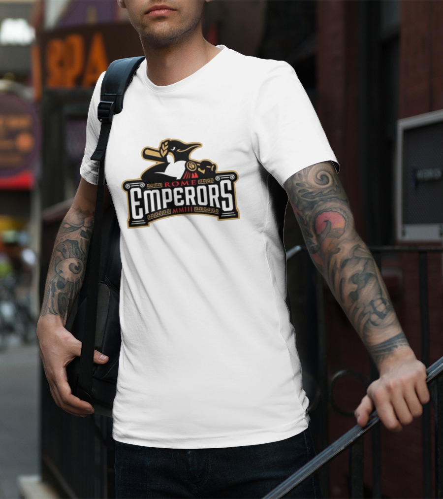 Rome Emperors Baseball MMIII Penguin T-Shirt