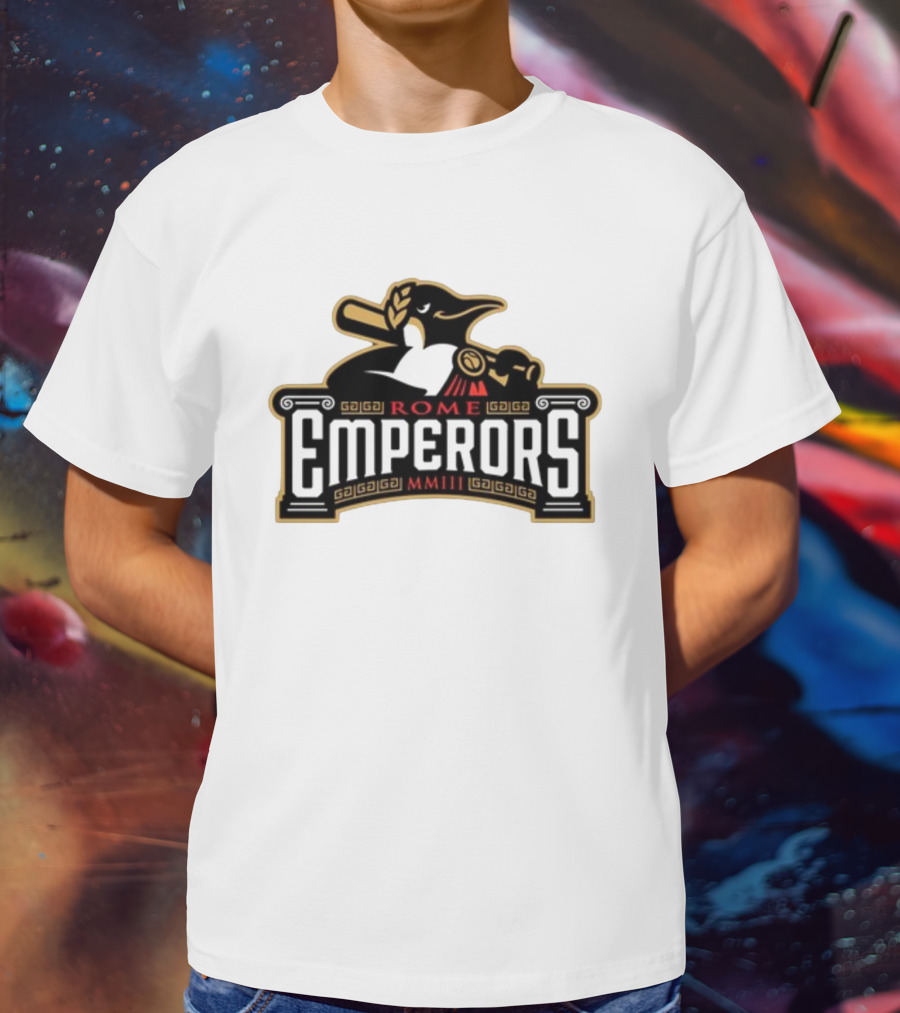 Rome Emperors Baseball MMIII Penguin T-Shirt