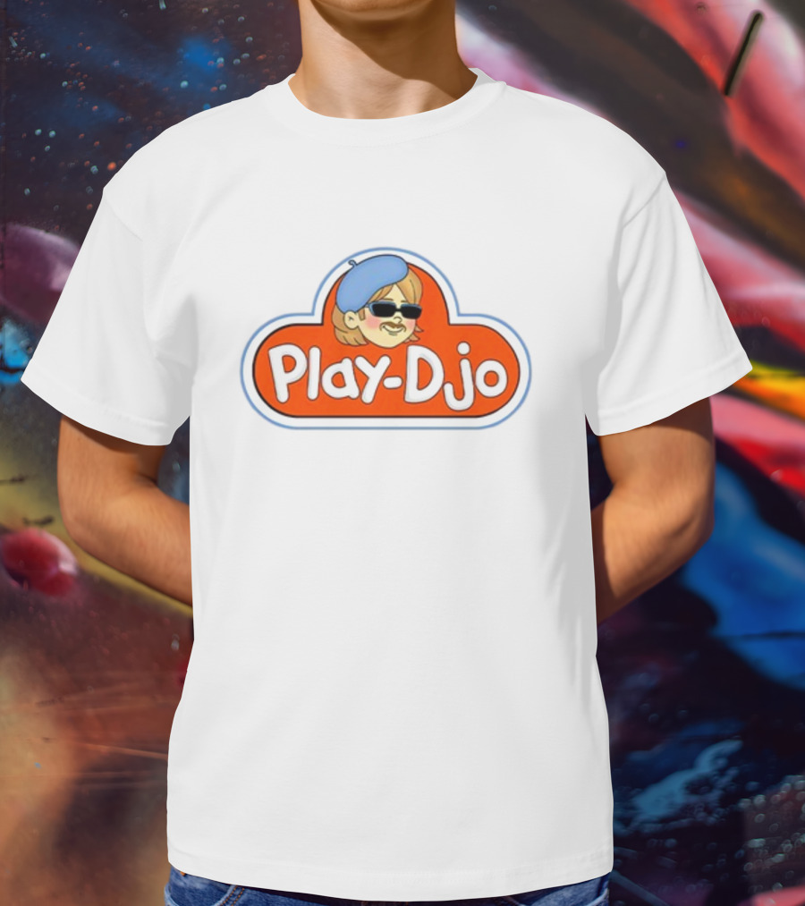 Play Djo Joe Keery Beret Sunglasses Cartoon T-Shirt