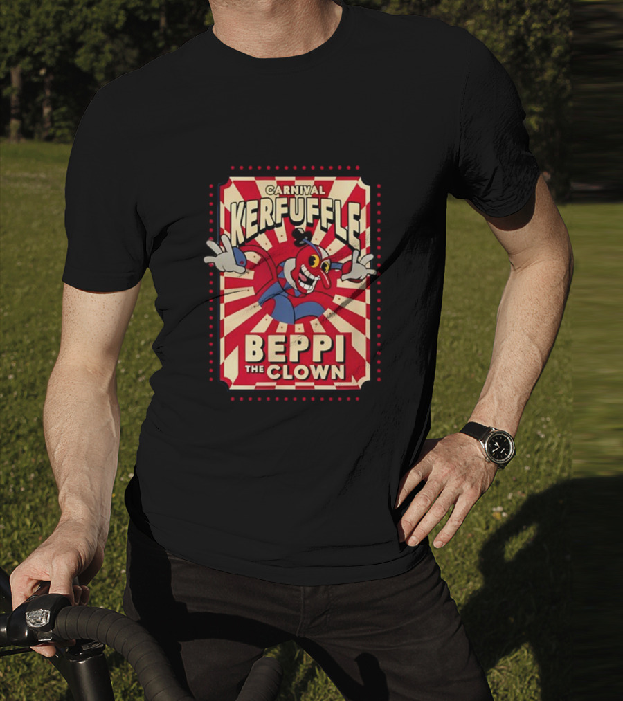 Carnival Kerfuffle Beppi The Clown Vintage Cuphead T-Shirt