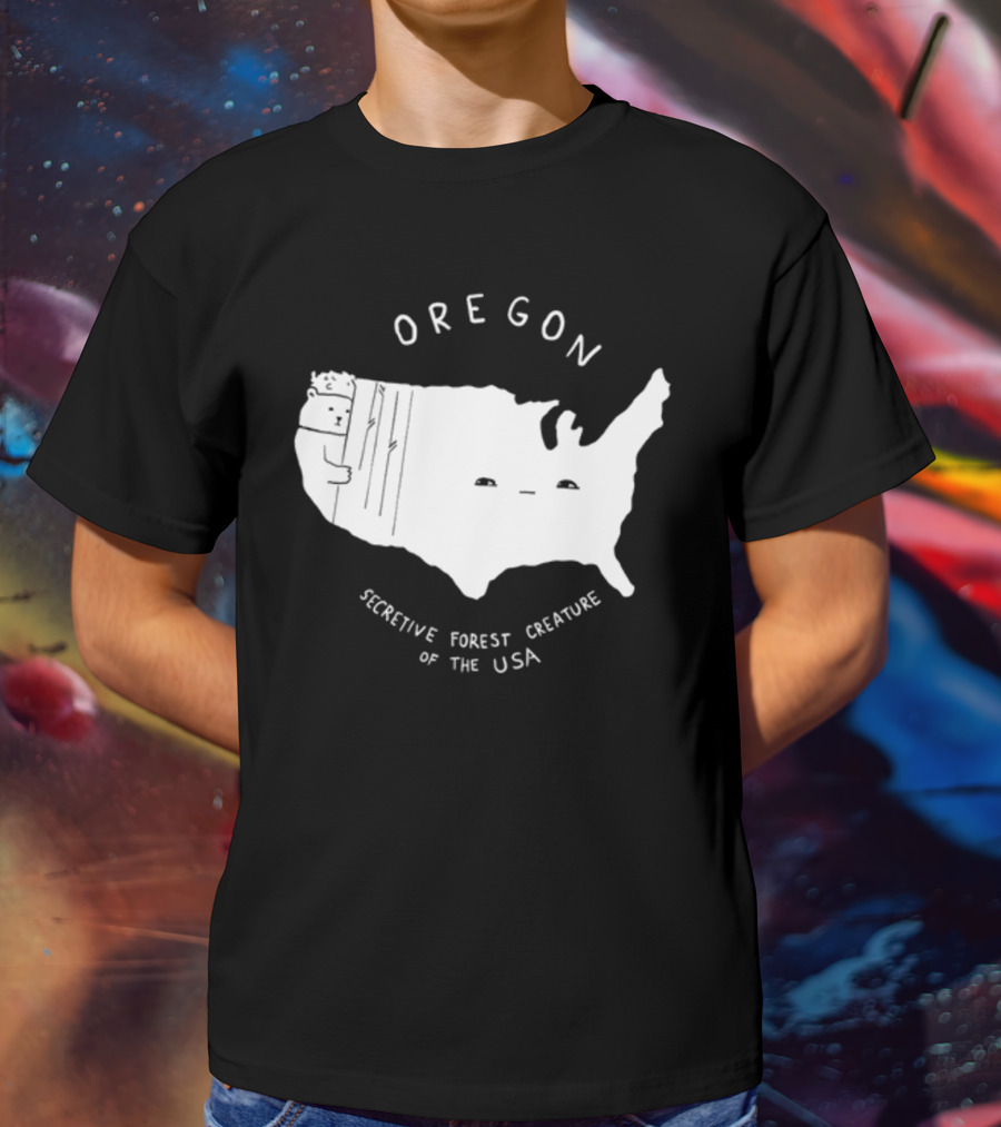 Oregon Secretive Forest Creature Of The USA Nathanwpylestrangeplanet T-Shirt