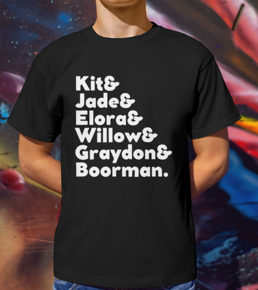 Kit Jade Elora Willow Graydon Boorman Willow TV Show Character List T-Shirt