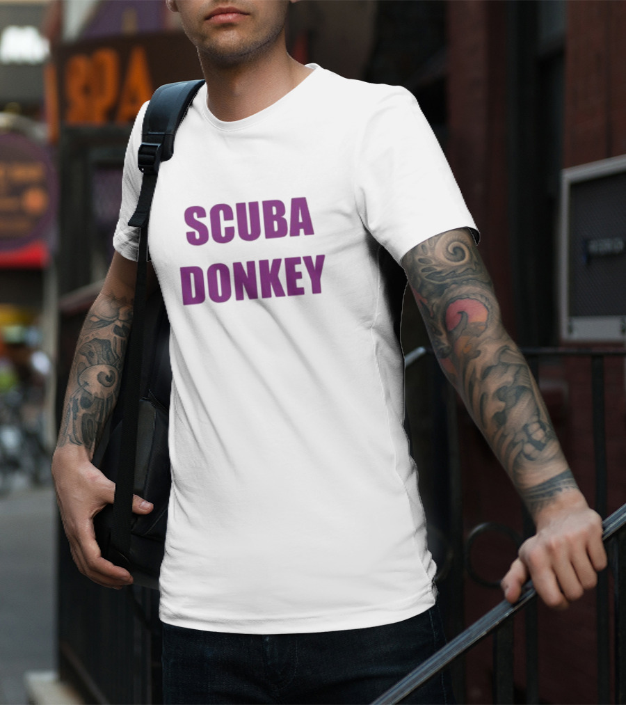 ICarly Scuba Donkey Purple Text T-Shirt