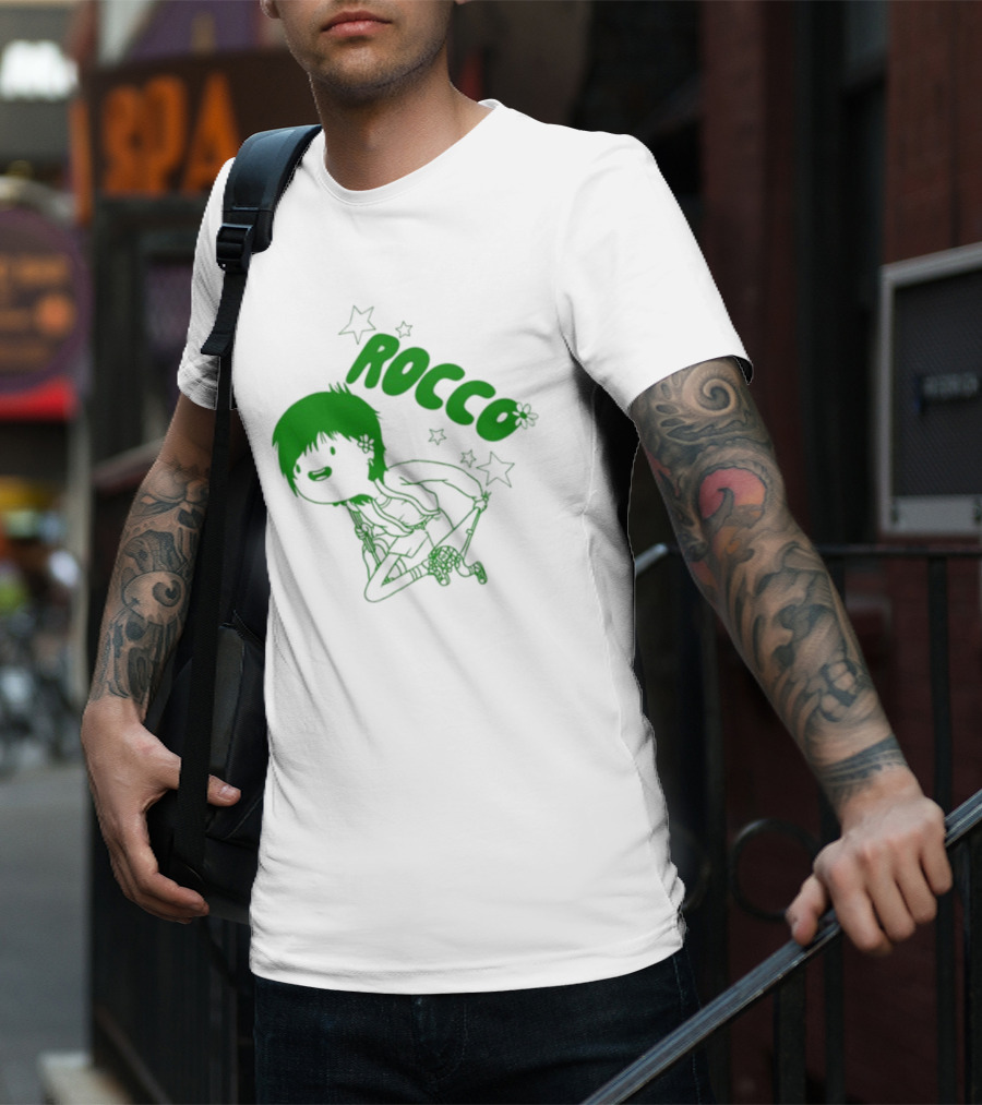 Rocco Animated Green Glow Character T-Shirt