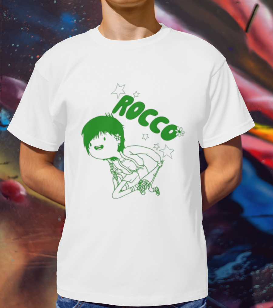 Rocco Animated Green Glow Character T-Shirt