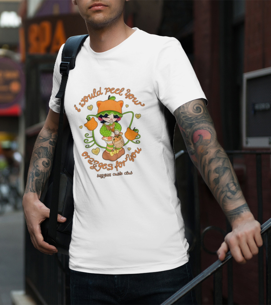 I Would Peel You Oranges For You Cute Kid Orange Hat Bangtan Cutie Club T-Shirt