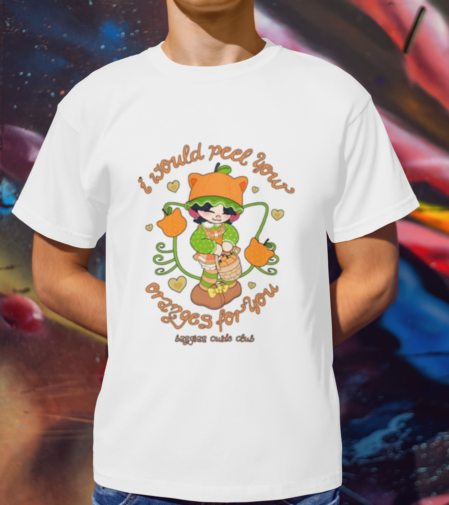 I Would Peel You Oranges For You Cute Kid Orange Hat Bangtan Cutie Club T-Shirt
