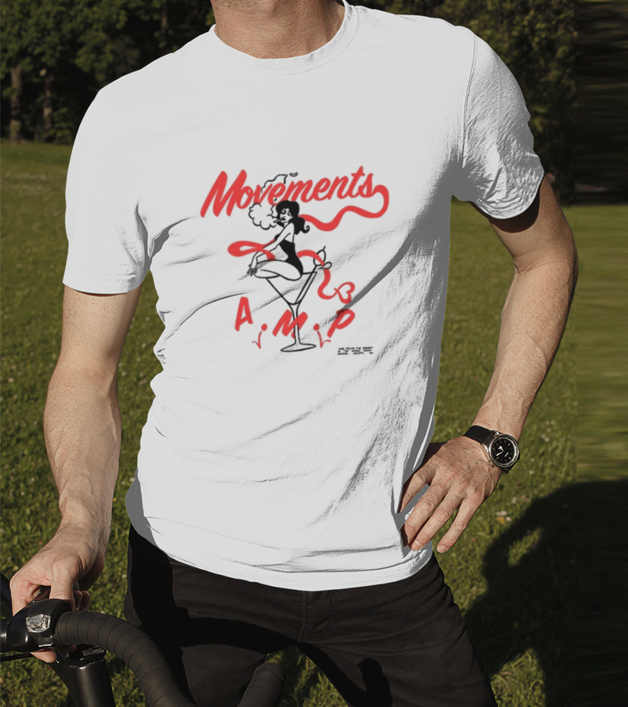 Movements A.M.P Vintage Cocktail Pin-Up Vibe T-Shirt