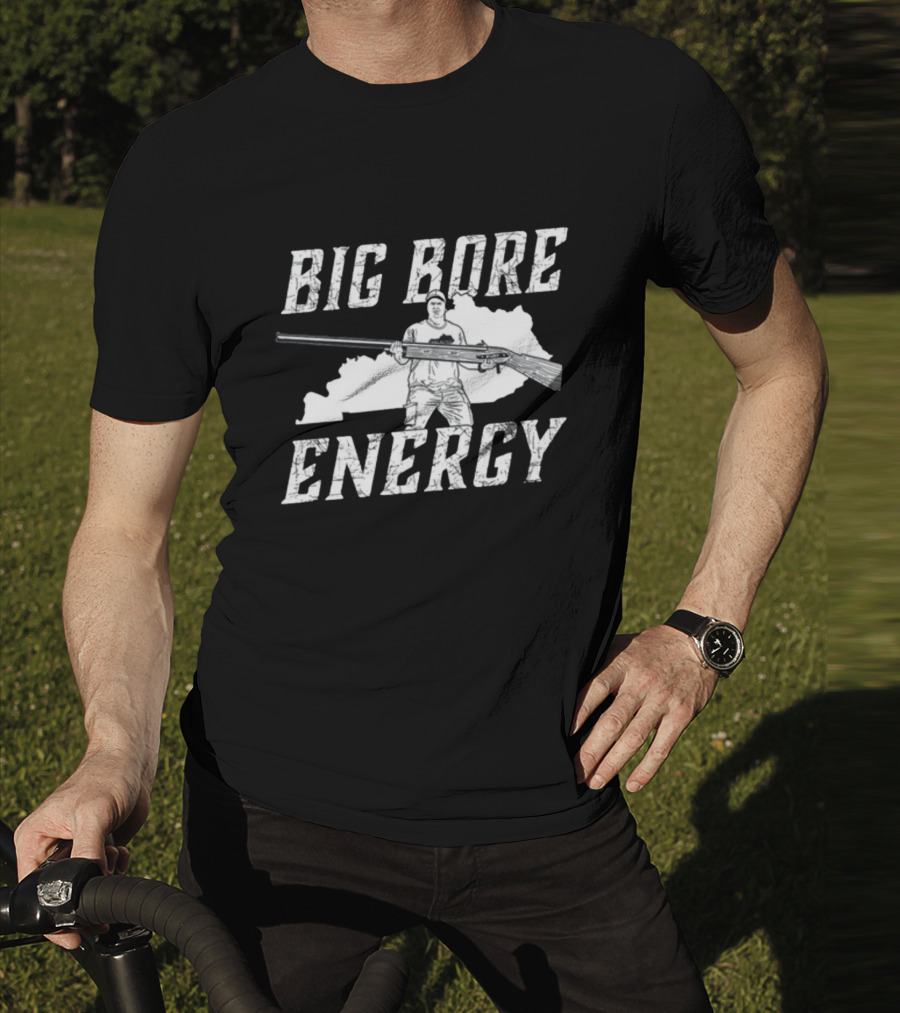 Big Bore Energy Forester Rifle Silhouette Kentucky State Outline T-Shirt